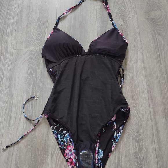 NWOT DKNY Halter Top One Piece Swimsuit - Picture 12 of 14